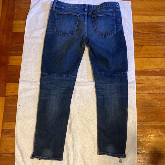 Ralph Lauren Blue Skinny Jeans with Ankle Zipper - Picture 5 of 6